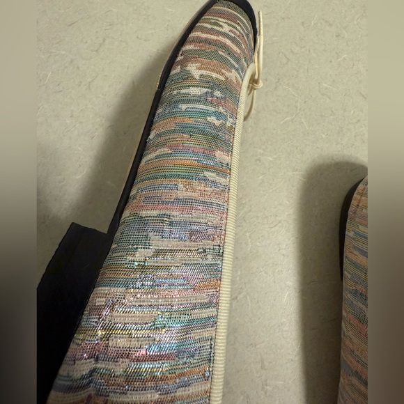 Womens Auth Chanel Multicolor Bow Tie Ballet Ballerina Flat, Size 38.5 - Picture 15 of 16